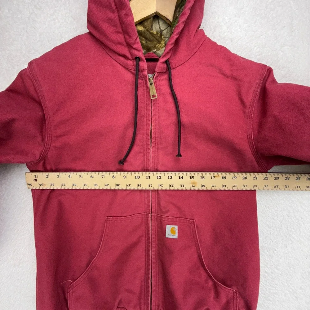 Carhartt Active Jacket Quilted Camo Lining Womens Medium 101732 624 Crab‎ Apple
